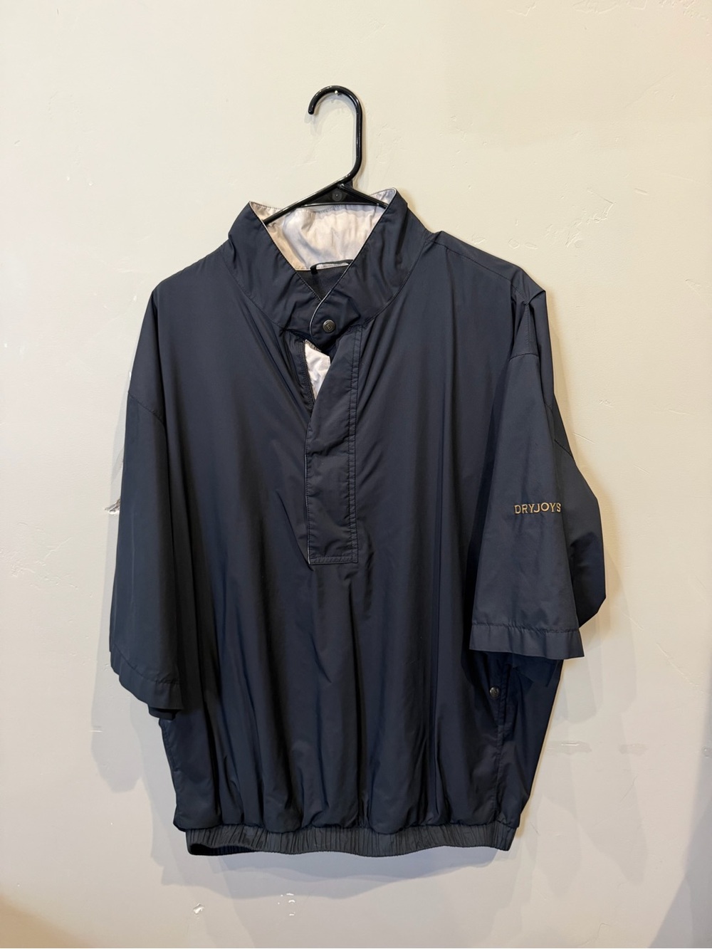 FootJoy Black Short-Sleeve Windbreaker Pullover